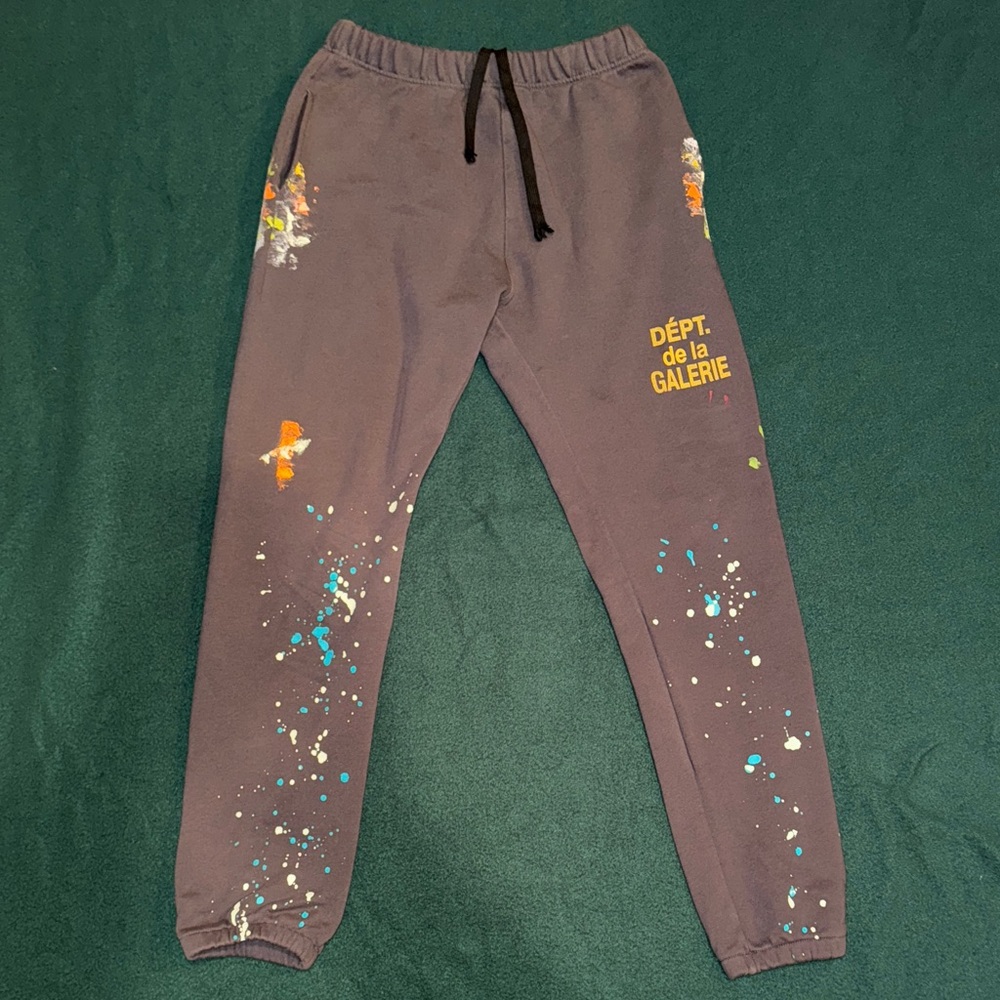 Gallery Dept Gray sweatpants with paint